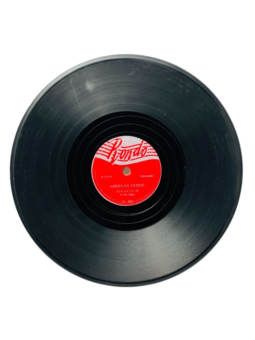 Ken Griffin Doodle-Ee-Do 10 Inch Shellac Record 78 RPM Rondo R-130 VG - Picture 4 of 6
